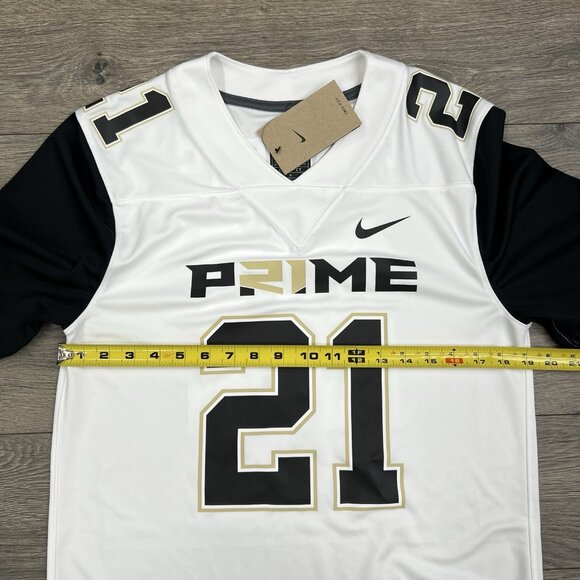 Nike Prime Sadeur Sanders Jersey Sz Small Mens White Prime 2.0 #21 Football - Picture 5 of 10